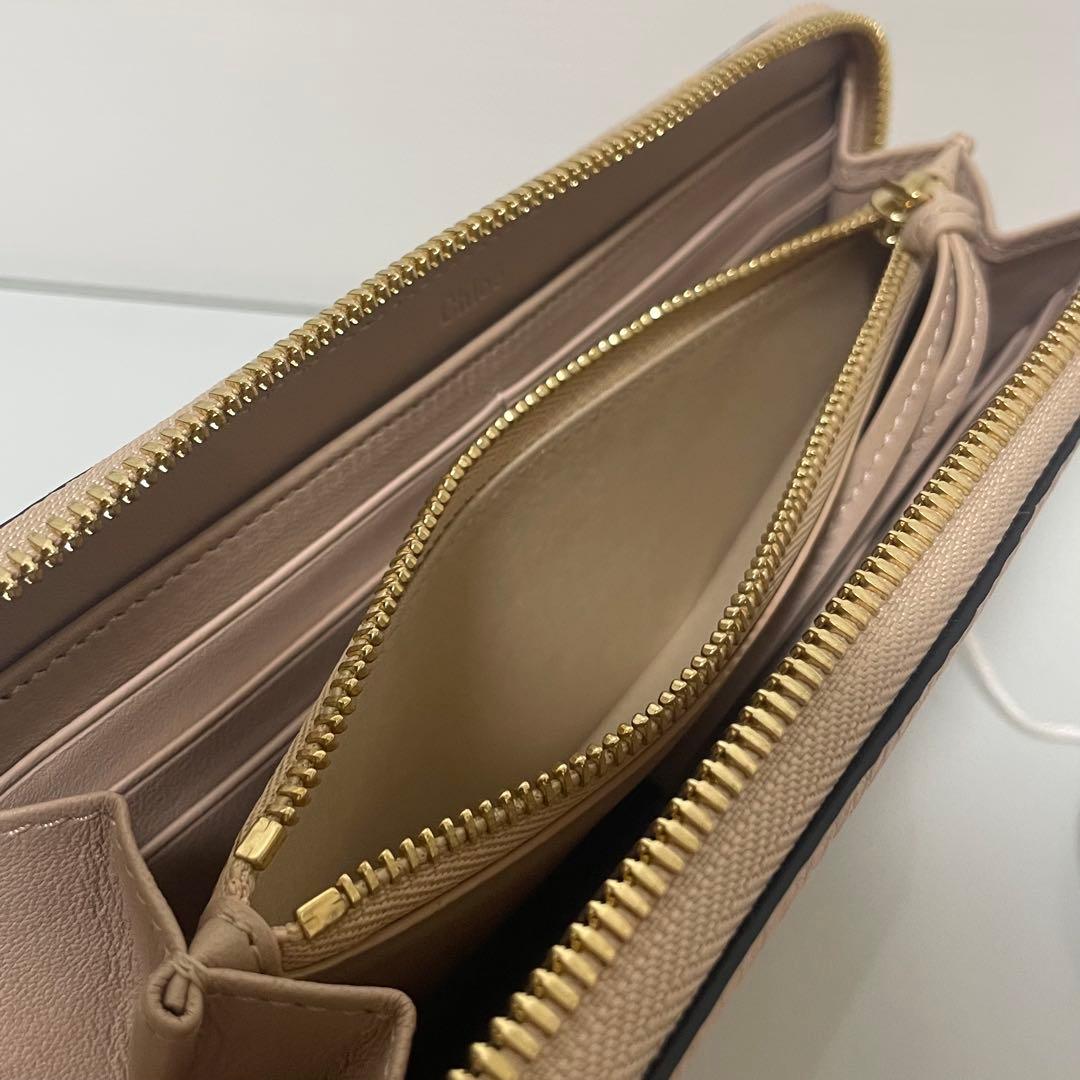Chloe クロエ アルファベットライン 長財布 ラウンドジップウォレット