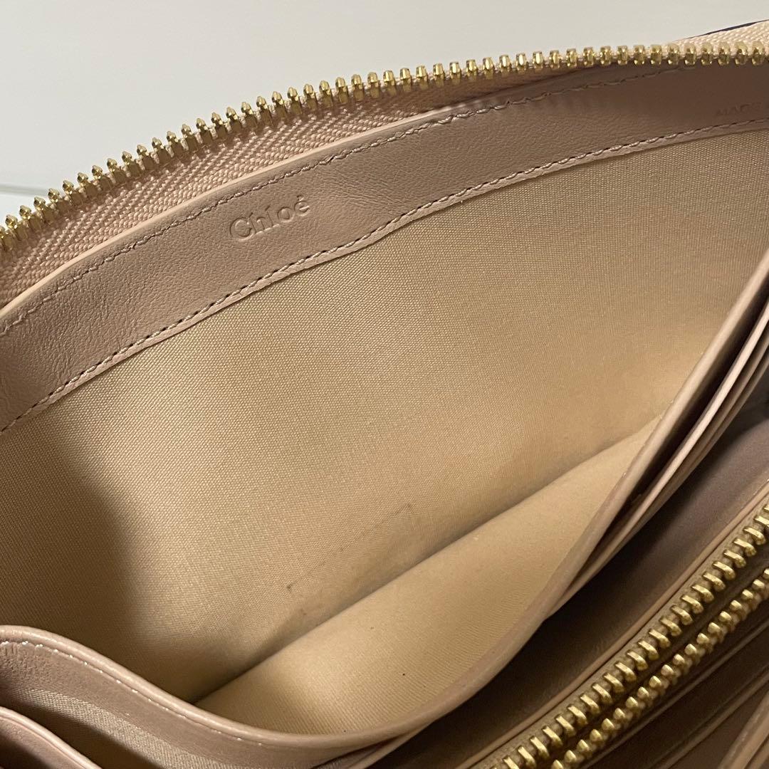 Chloe クロエ アルファベットライン 長財布 ラウンドジップウォレット