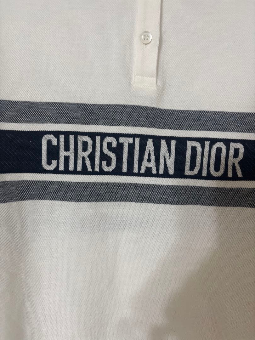 【超美品】Christian Dior ポロシャツ 半袖 ホワイト