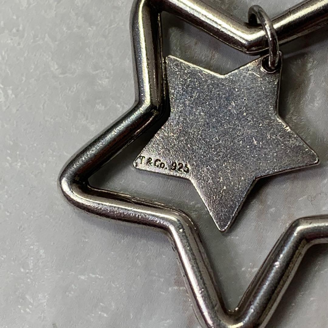 ティファニー キーリング シルバー925 刻印 スター 星 キーホルダー