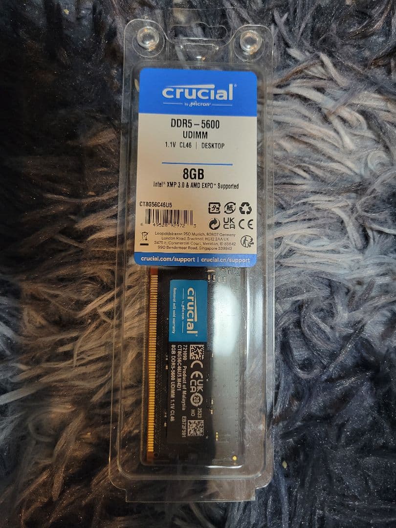 Crucial DDR5-5600 8GB メモリ