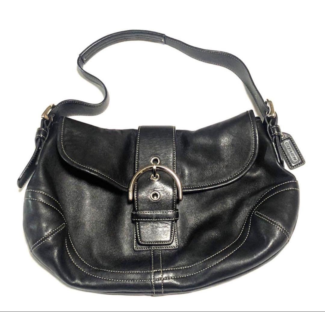 Coach レザー　ハンドバッグ　ショルダーバッグ　ワンショルダー　00s