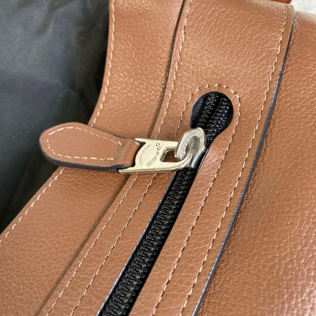 極美品 COACH フライトバッグ メッセンジャーバッグ 茶 ヘリテージ