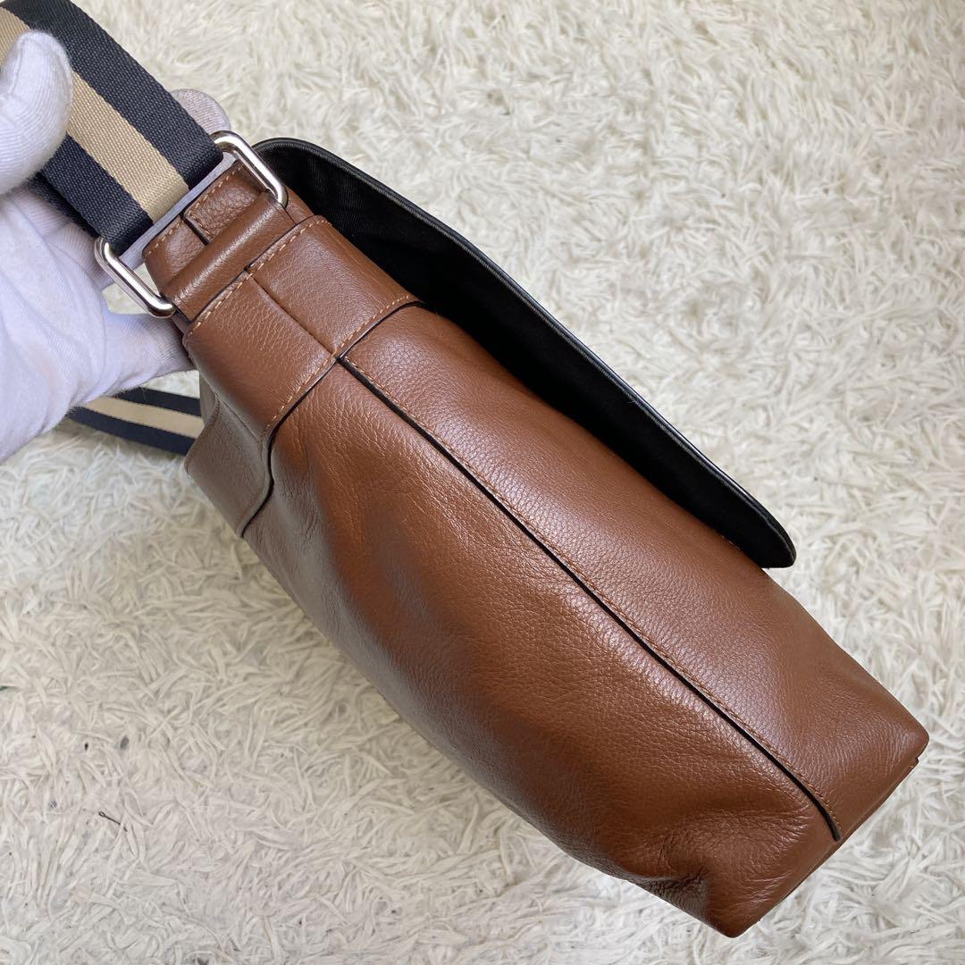 極美品 COACH フライトバッグ メッセンジャーバッグ 茶 ヘリテージ