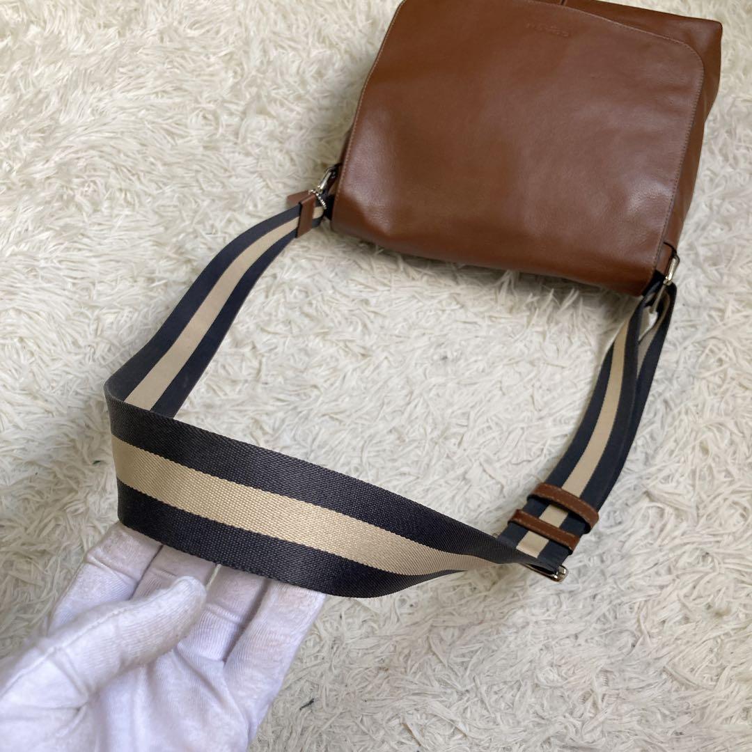 極美品 COACH フライトバッグ メッセンジャーバッグ 茶 ヘリテージ