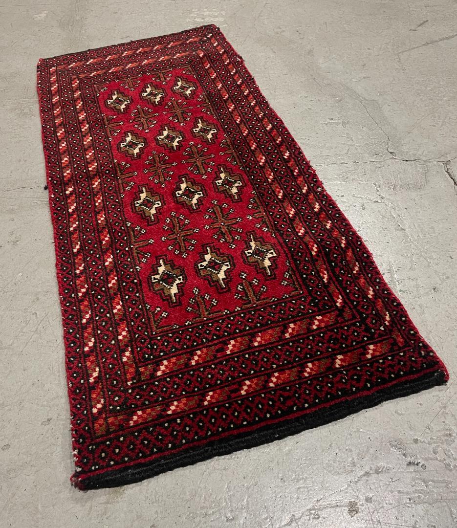 ⚫︎Vintage rug⚫︎114cm×47cm　トルクメン絨毯　アフガン