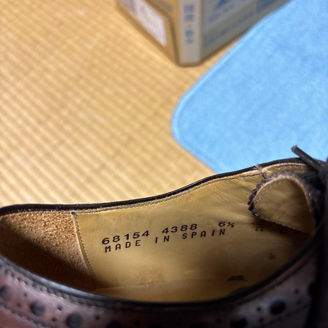 Berwickバーウィック1707 ブラウン ウィングチップ シューズ