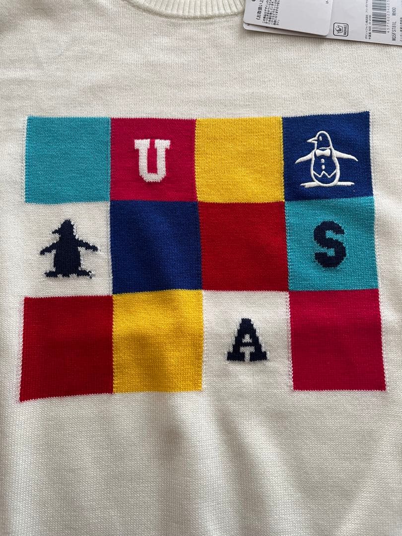 新品タグ付 マンシングウェア 薄手ニット ゴルフ LL