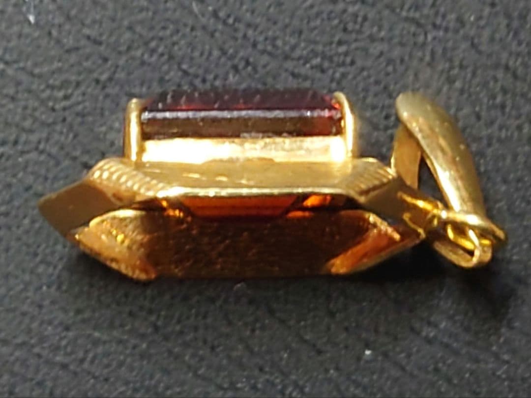 koro様 K18 ネックレストップ シトリン 18金 ペンダントトップ