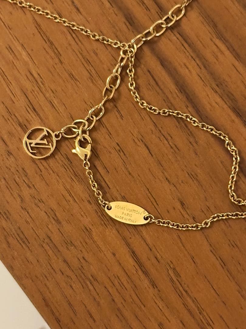 Louis Vuitton LVロゴチャーム ネックレスM00596