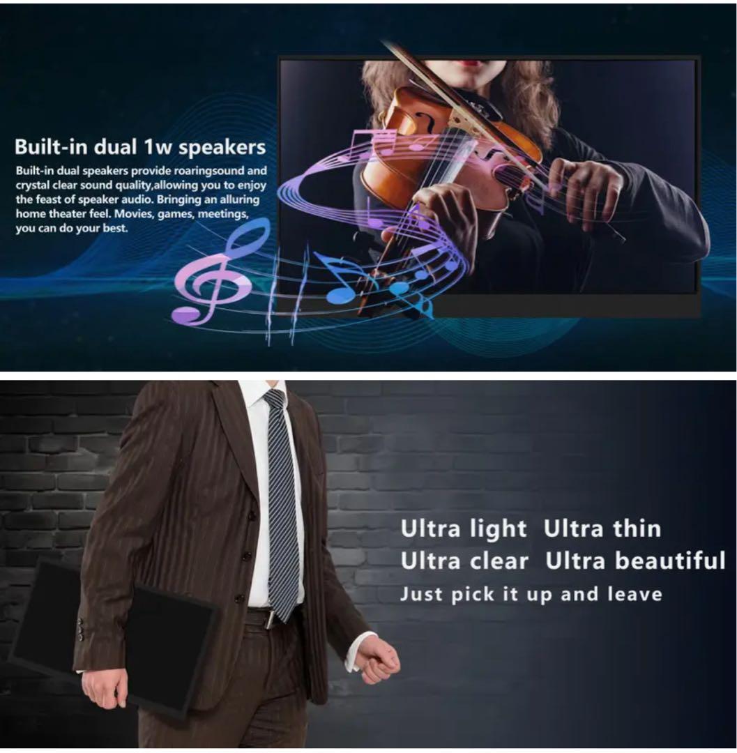 16インチポータブルモニター 1920x1200モバイルモニター新品未使用