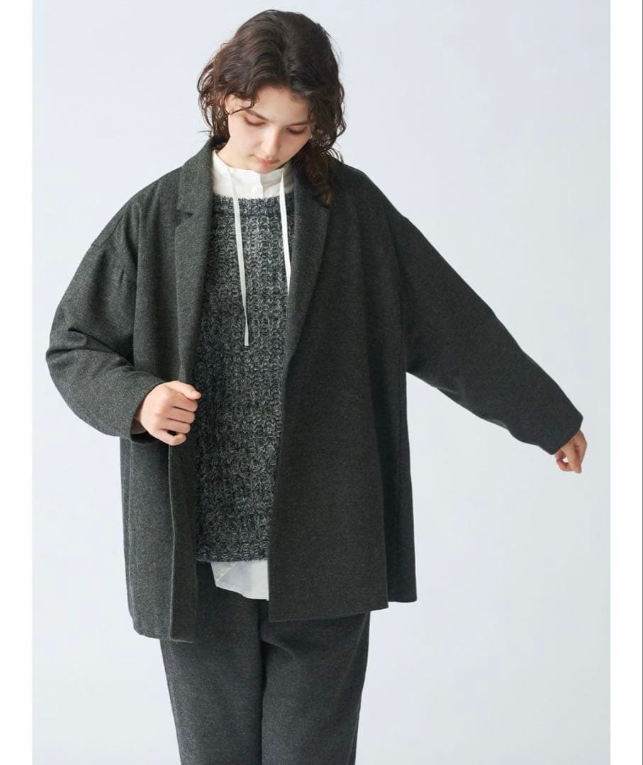 ウールブレンドテーラードジャケット