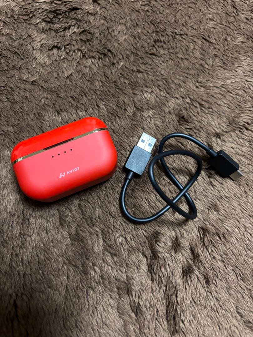 AVIOT ワイヤレスイヤホン レッド