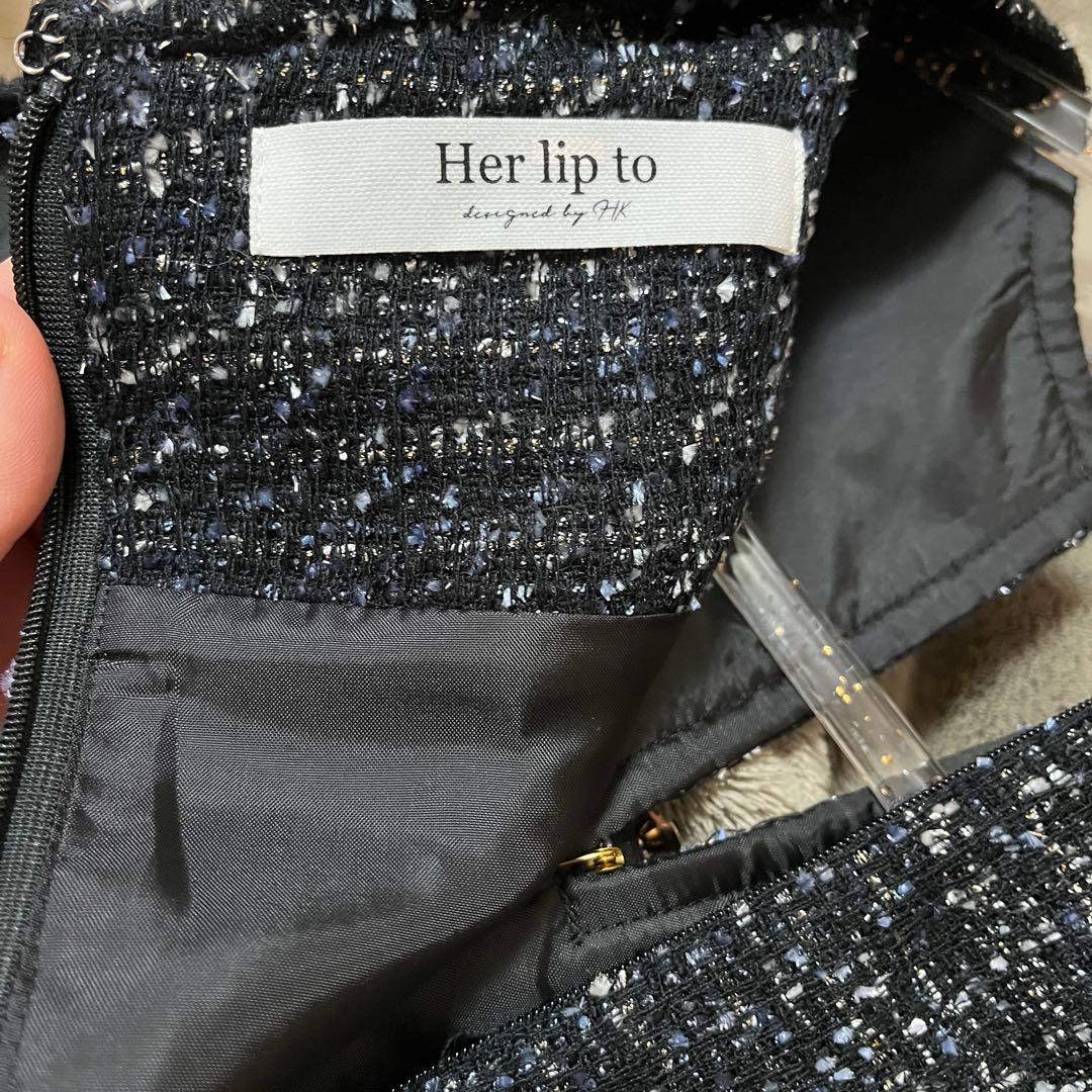 【herlipto⭐️】Victoria Tweed Jumper Dress S