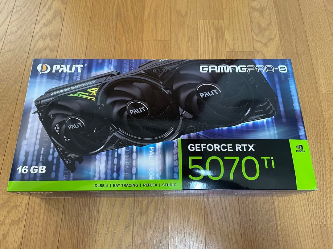 【ほぼ新品】PALIT GEFORCE RTX 5070Ti 16GB