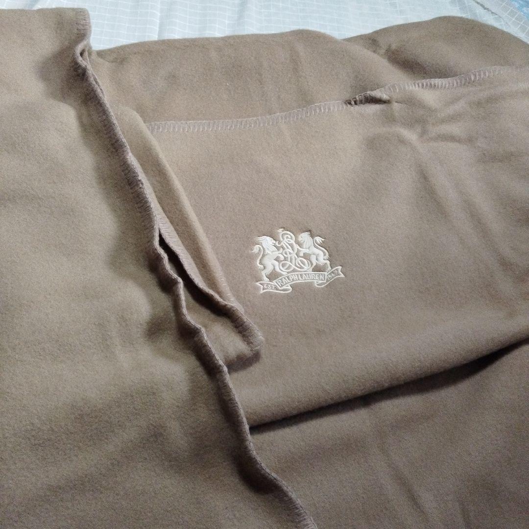 RALPHLAUREN ラルフローレン 毛布 ブランケット 毛100% レア？