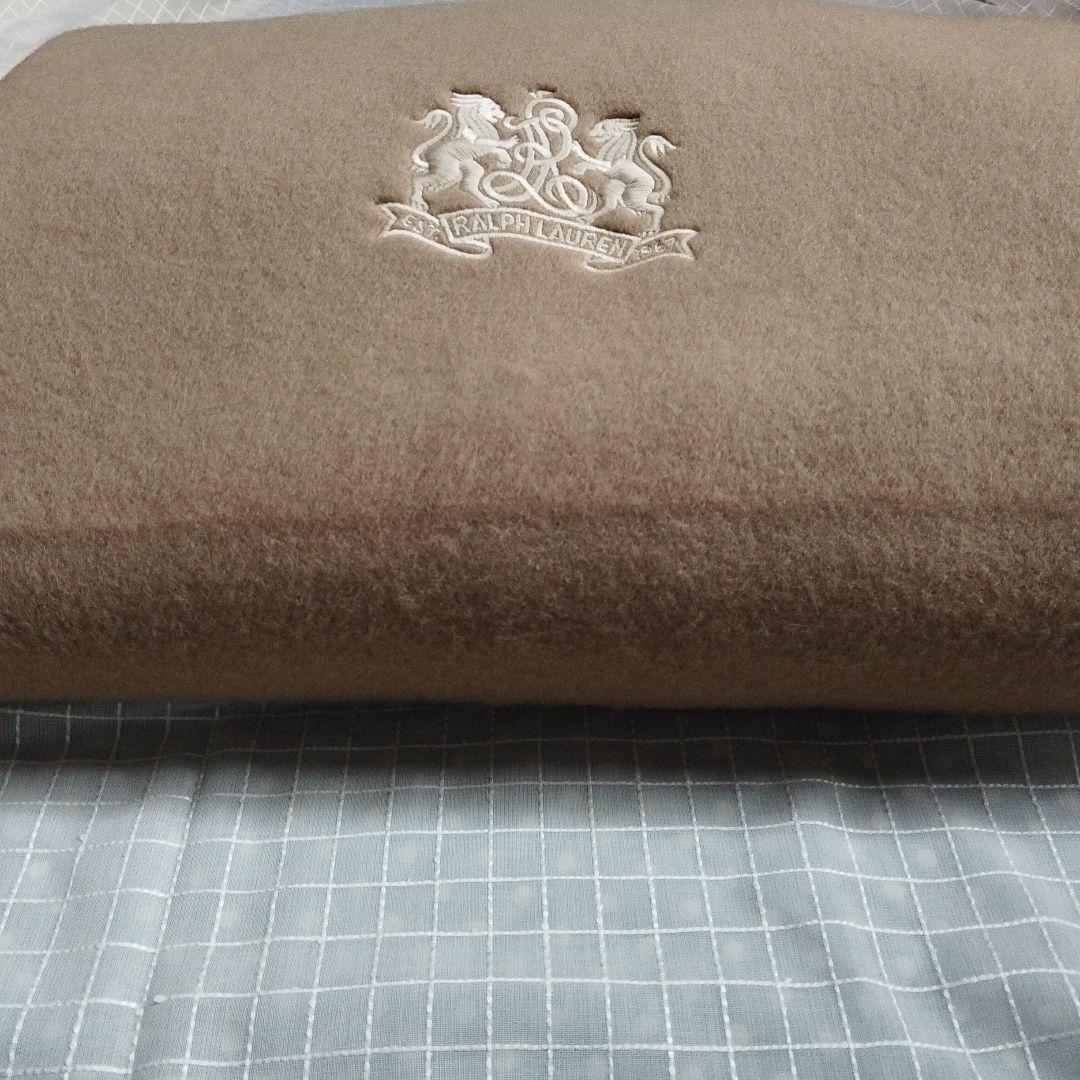RALPHLAUREN ラルフローレン 毛布 ブランケット 毛100% レア？