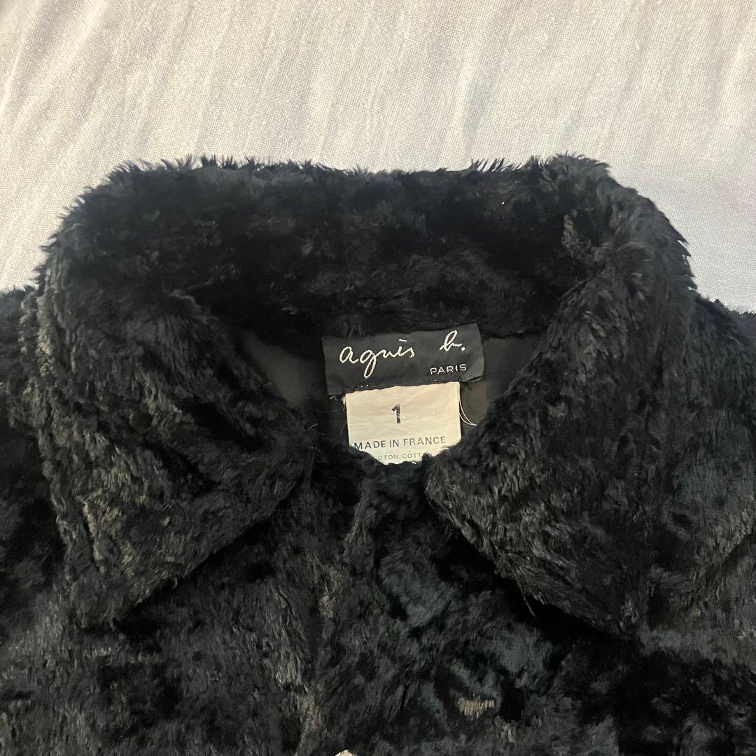 agnès b.　アニエスベー　ジャケット フェイクファー