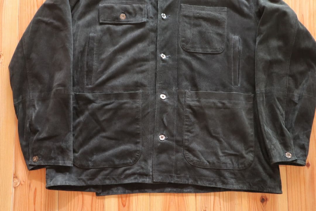 ジャケット・アウター CCU CHORE JACKET BLACK SHEEP SUEDE 2