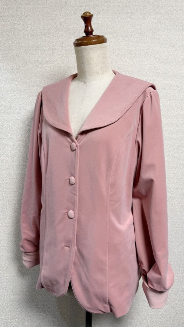 フィジカルドロップ レディ別珍ジャケット ピンク レギュラーサイズ セーラー