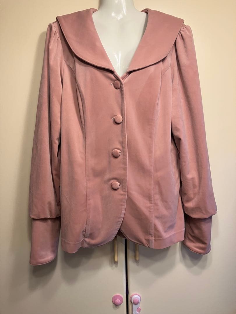 フィジカルドロップ レディ別珍ジャケット ピンク レギュラーサイズ セーラー