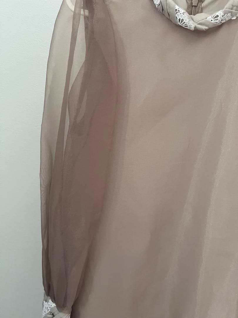 【美品】Acka. シアーオーバーワンピース　オケージョンドレス