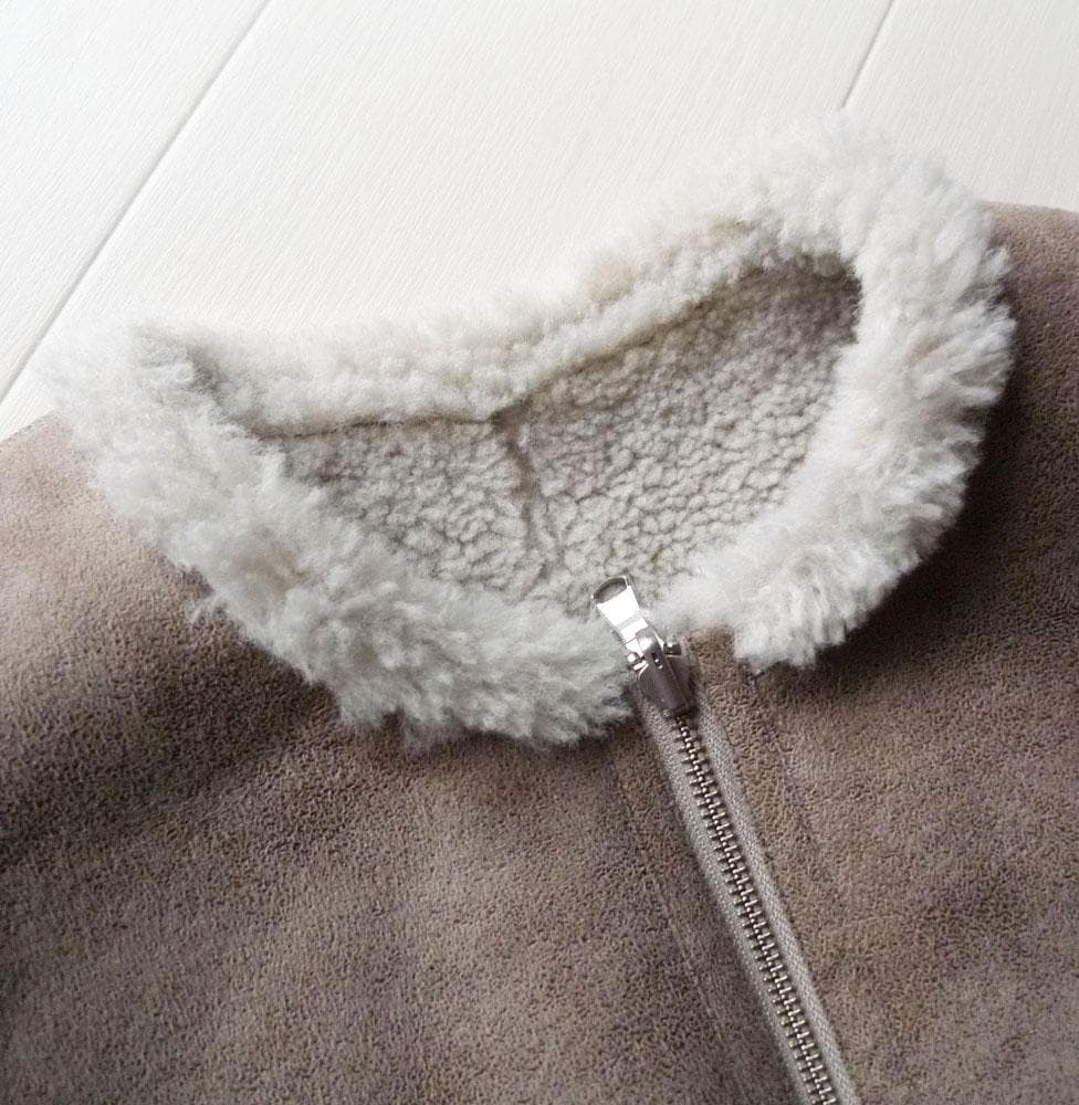 美品 トゥモローランド マカフィー 3万円 リバーシブル ジレ ムートン風