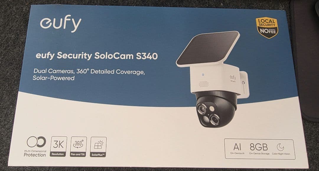 eufy Security SoloCam S340 防犯カメラ