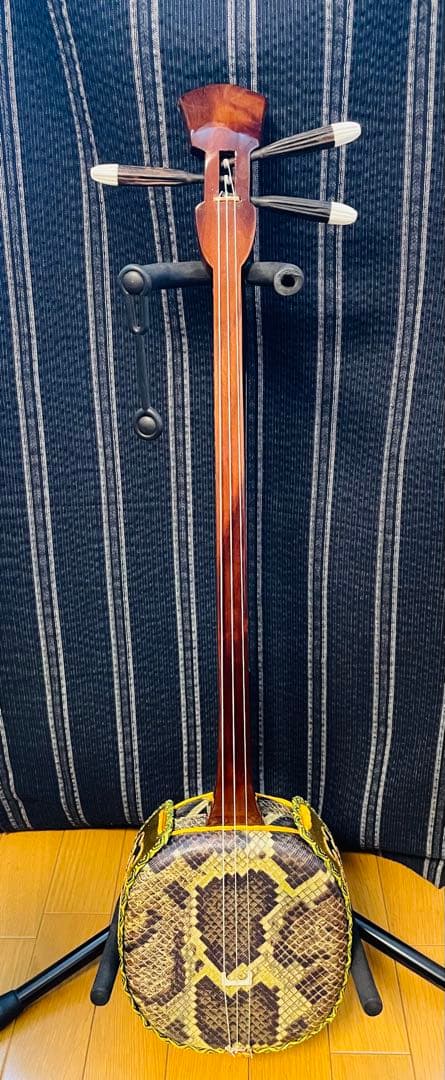 三線　杢め　人口皮　中古品　格安！