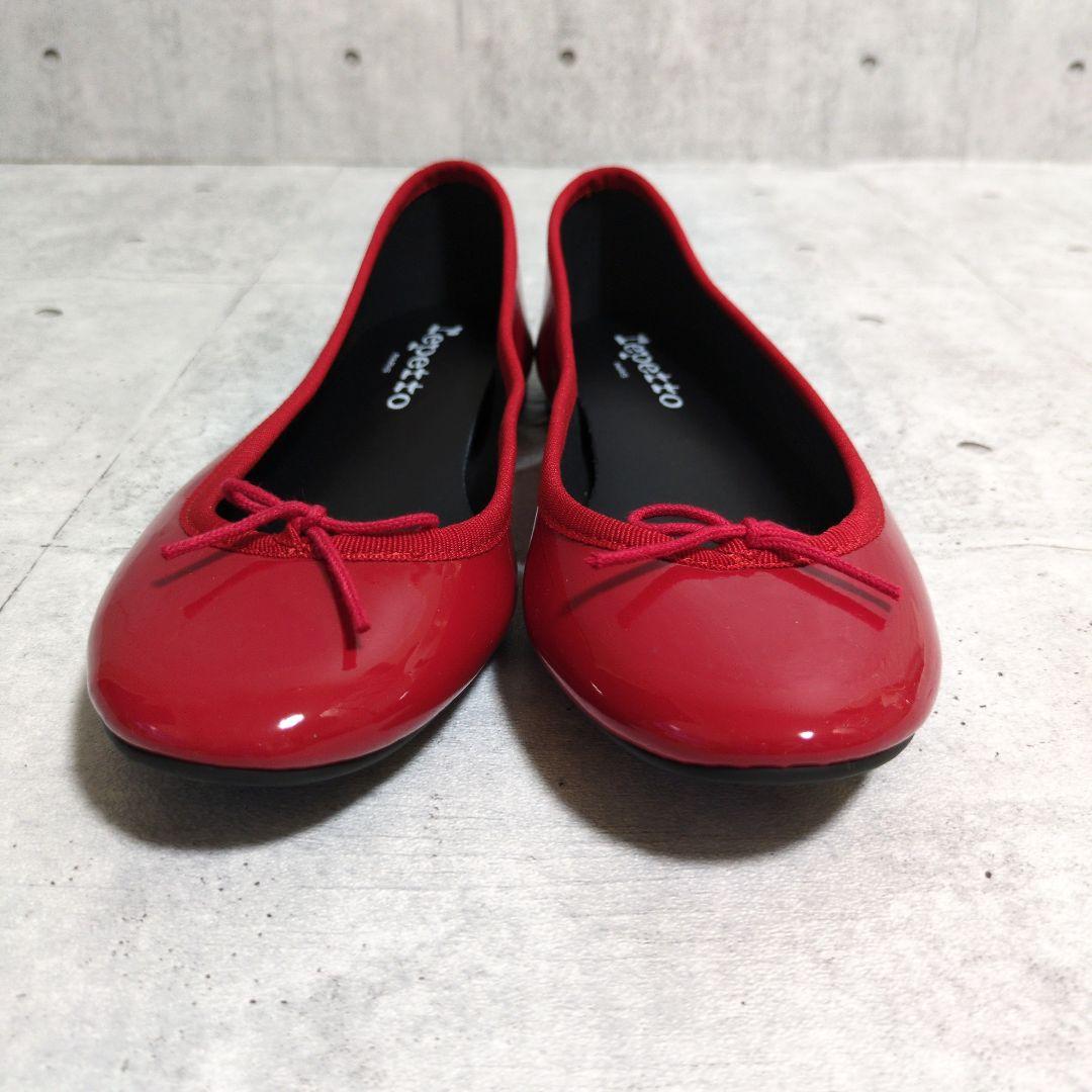 【未使用】 repetto レペット バレエシューズ フラットパンプス エナメル