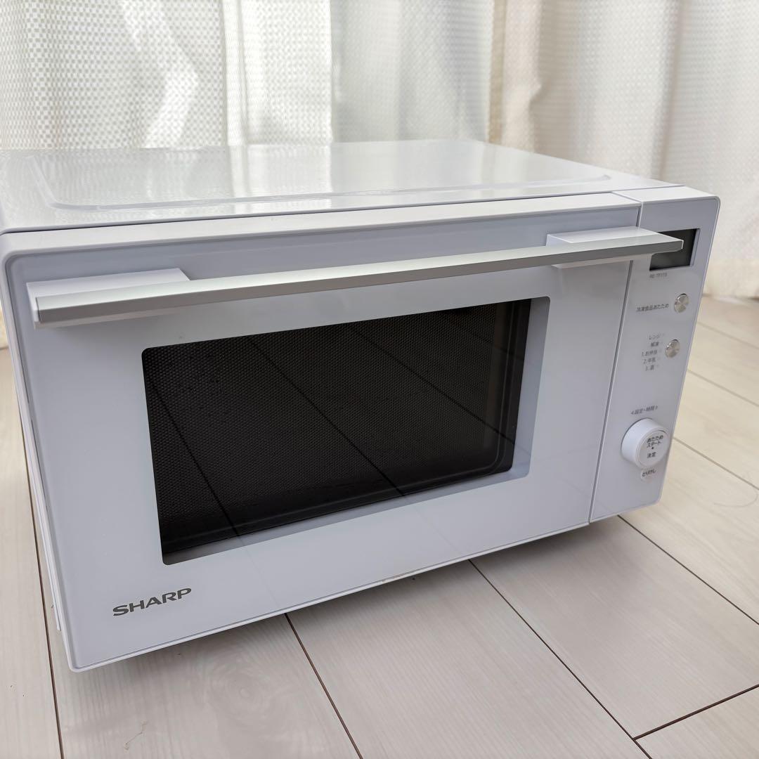SHARP 電子レンジ RE-TF17S-W 2020年製 ホワイト フラット