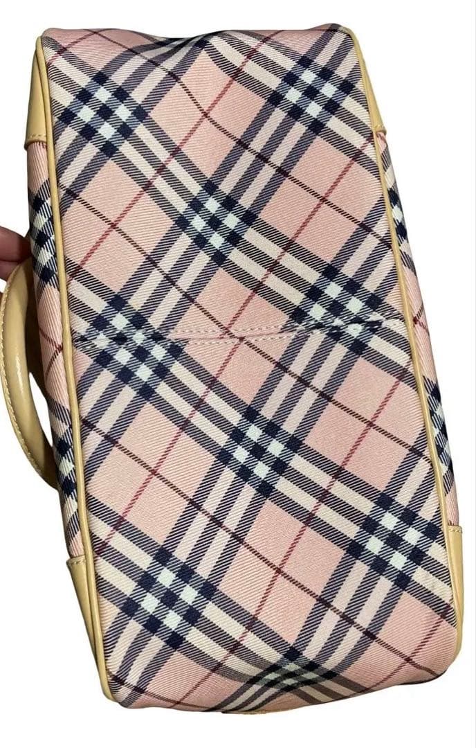 美品　BURBERRY バーバリー ミニボストン ノバチェック　ピンク