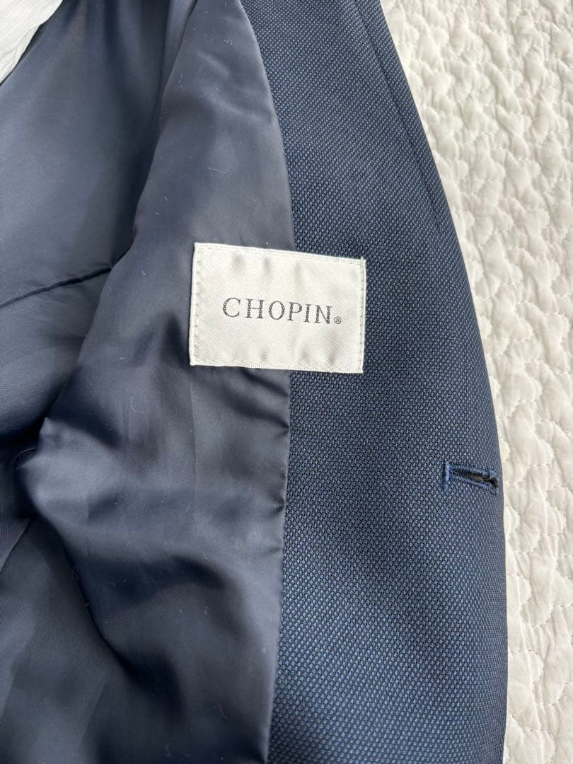 Chopin　ショパン　120cm スーツ上下　卒園　入学式　長ズボン　ネイビー