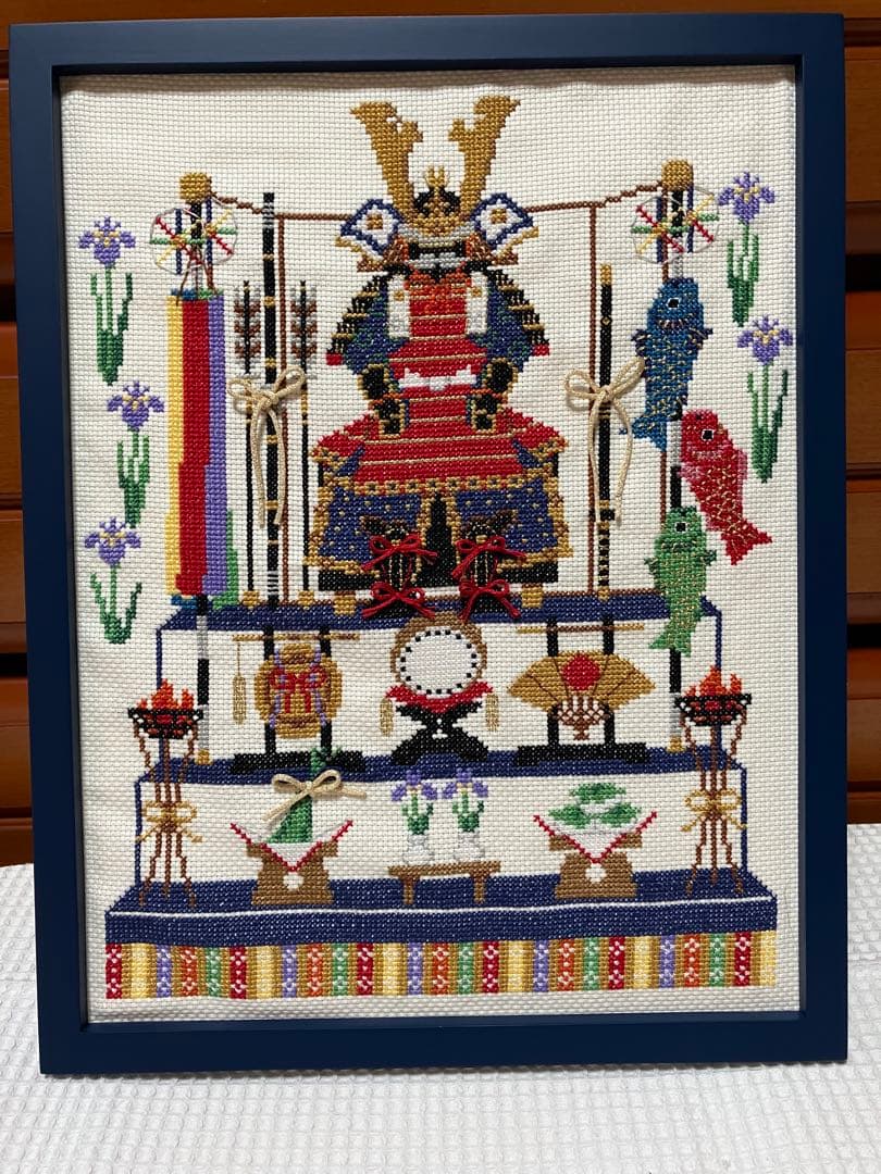 ホビーラホビーレ(完成品)クロスステッチフレーム〈五月人形〉