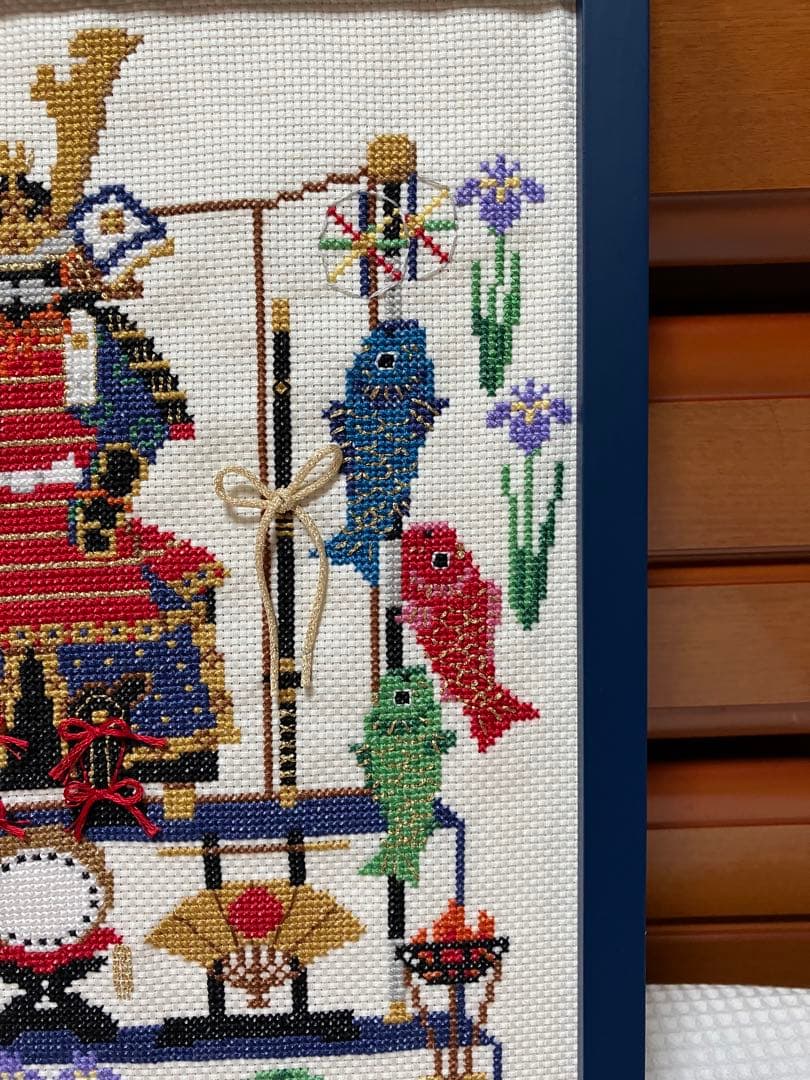 ホビーラホビーレ(完成品)クロスステッチフレーム〈五月人形〉