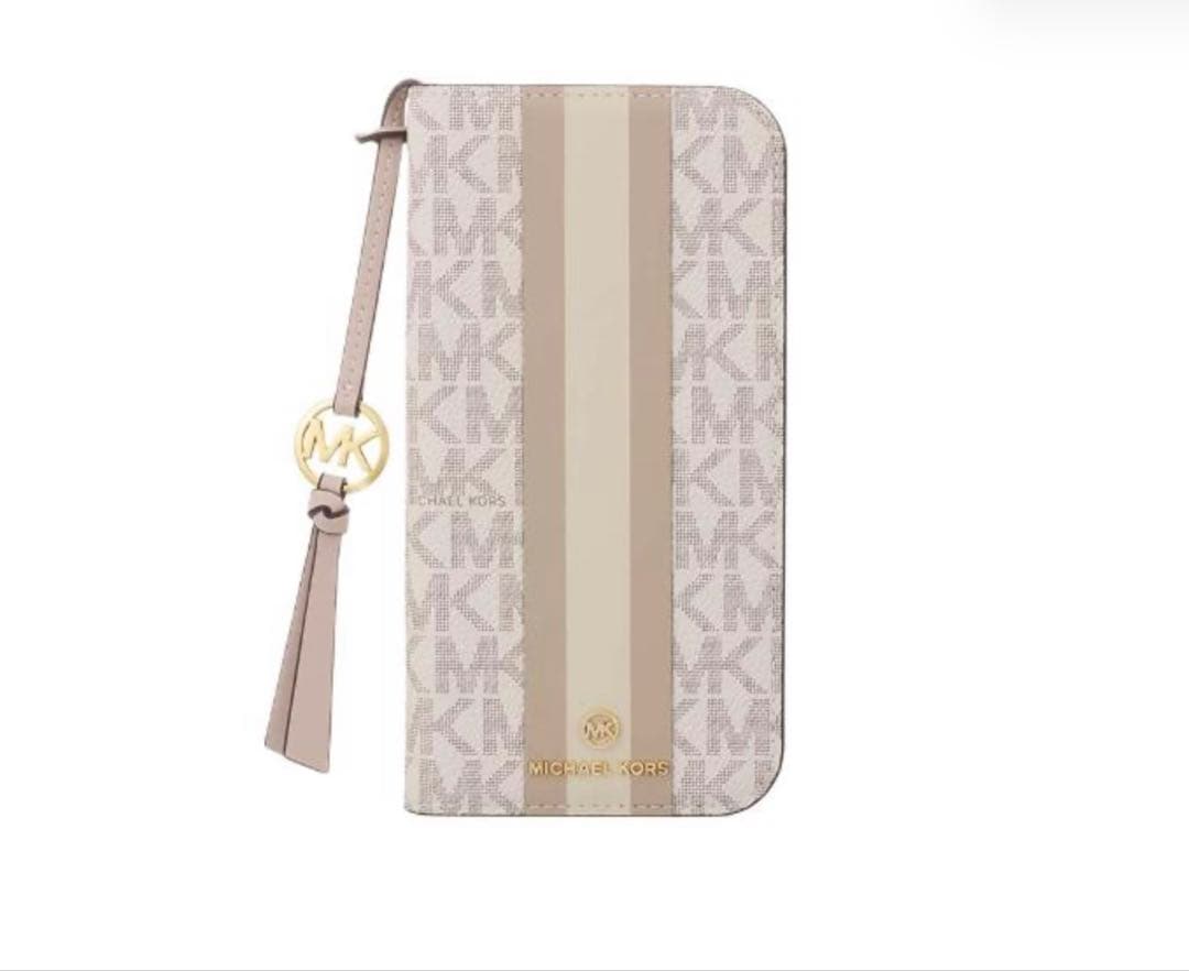 iPhone16Pro マイケルコース ブックタイプwith タッセルチャーム