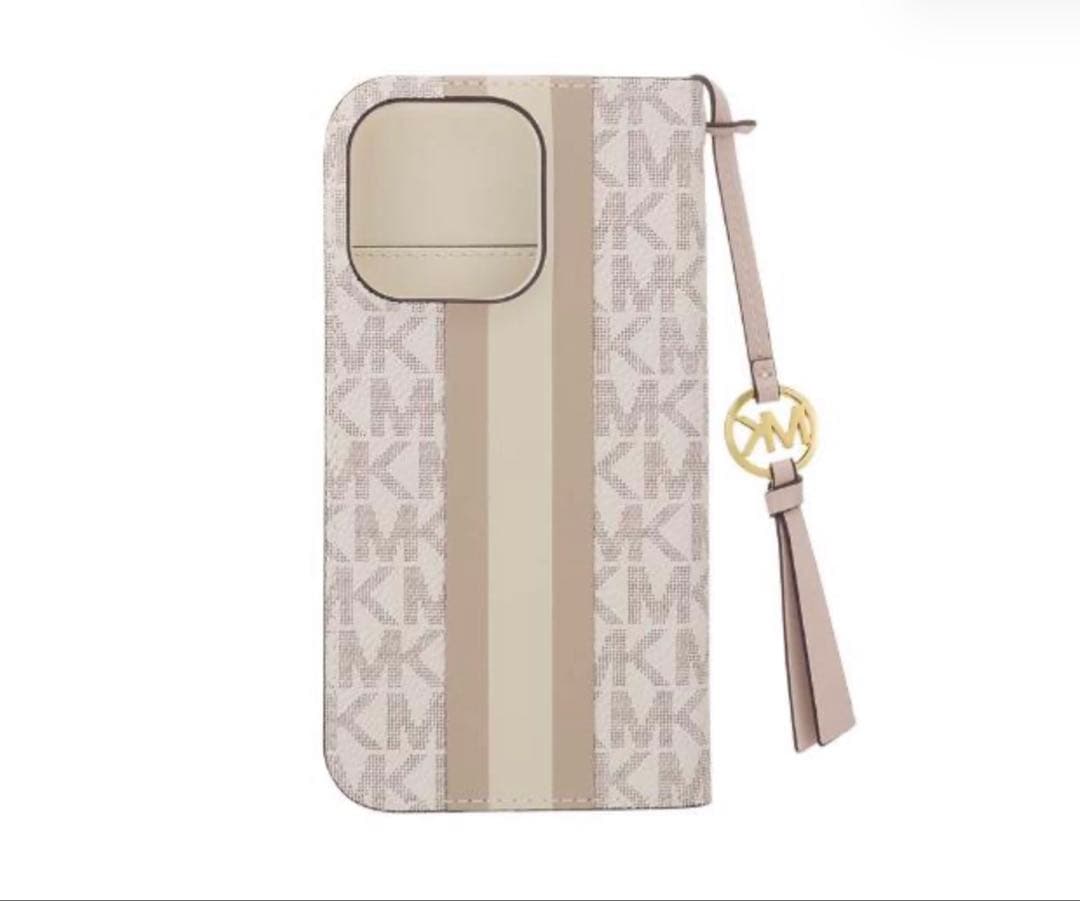 iPhone16Pro マイケルコース ブックタイプwith タッセルチャーム