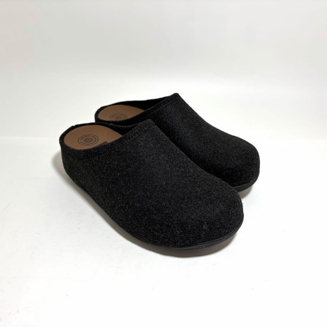 新品同様☆fitflop SHUV FELT シャビフェルト ブラック 24cm