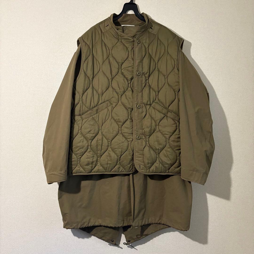 【美品】VICTIM M65 モッズコート キルティングベスト付 サイズM