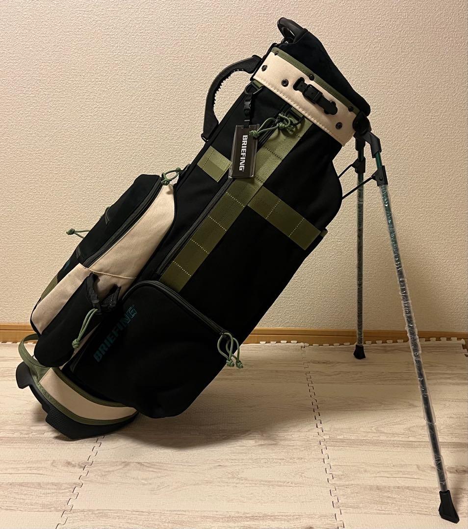 【新品】BRIEFING キャディバッグ CR-8 #02 ブラック×アイボリー