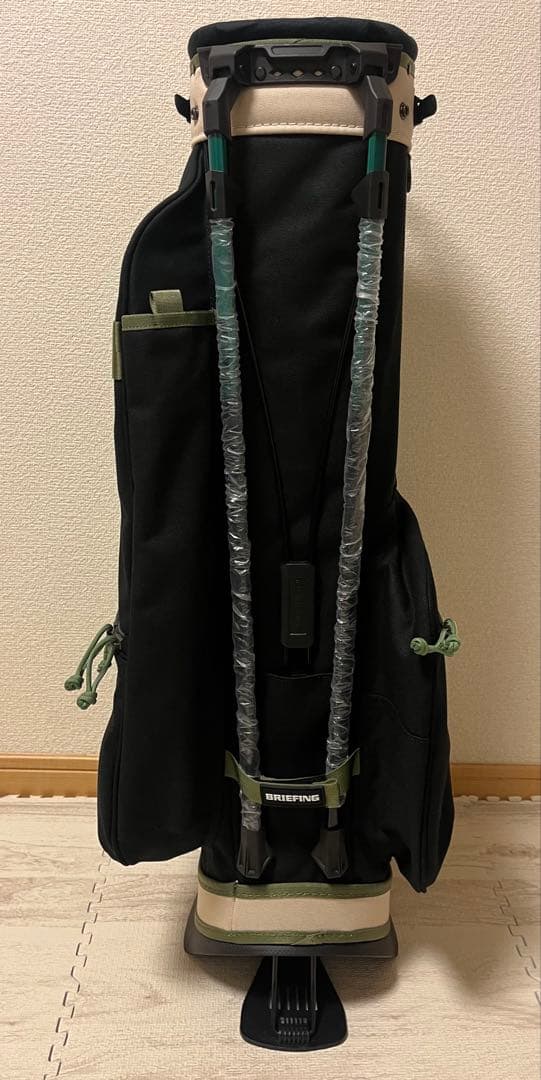 【新品】BRIEFING キャディバッグ CR-8 #02 ブラック×アイボリー
