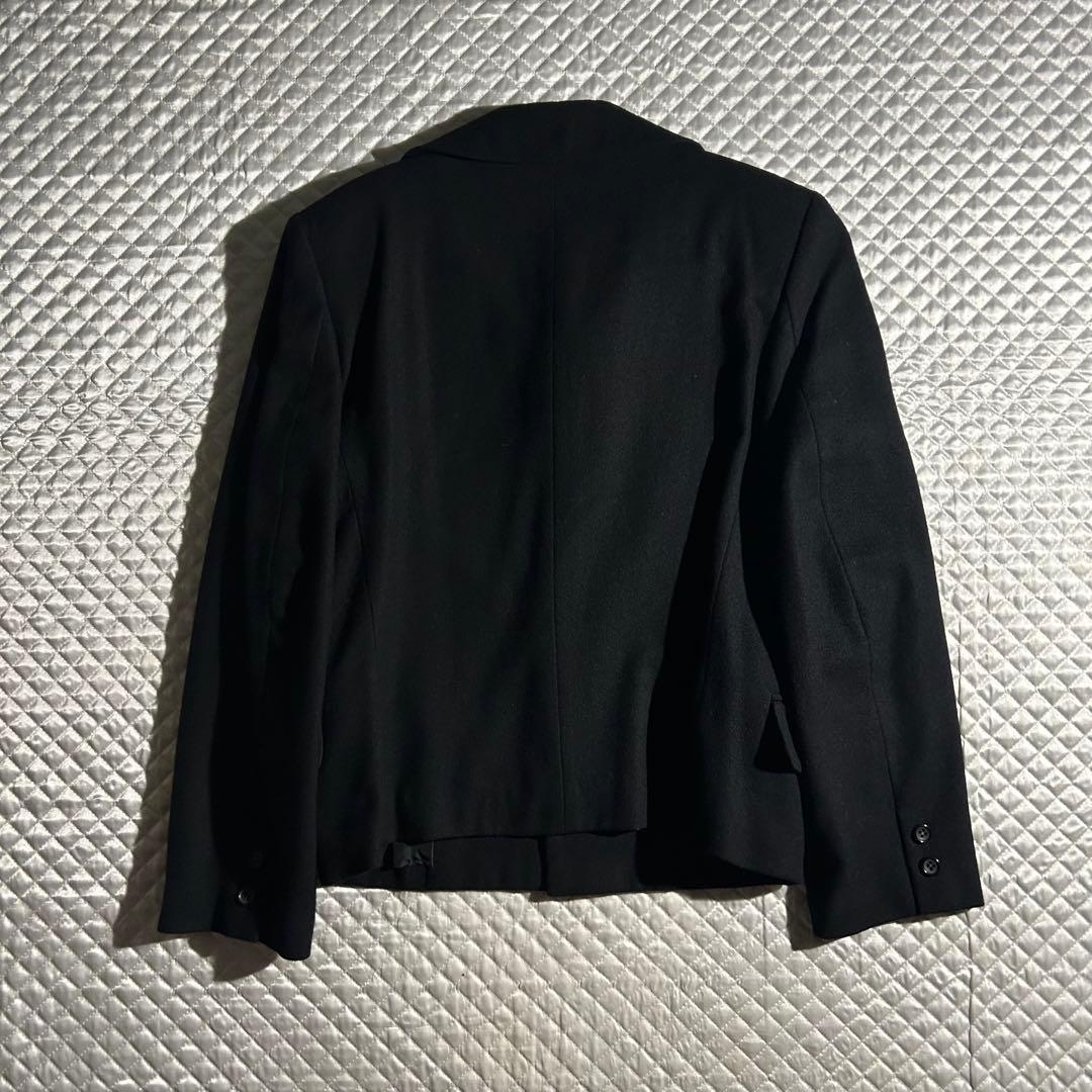 AD1991 91AW 90s archive 丸襟ウールジャケット 黒