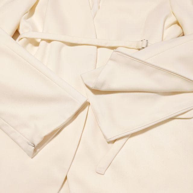 美品★anuans アニュアンス★ミドルレングススリットスリーブジャケット