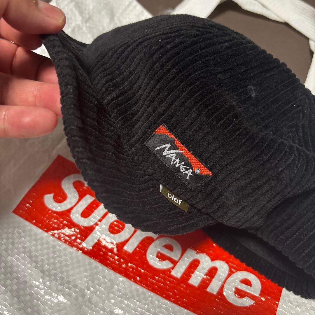 ナンガ　キャップ　コーデュロイ　黒