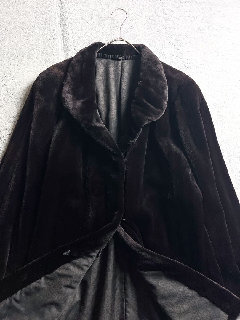 【SAGA MINK】サガ 銀タグ シェアードミンク ショールカラーハーフコート