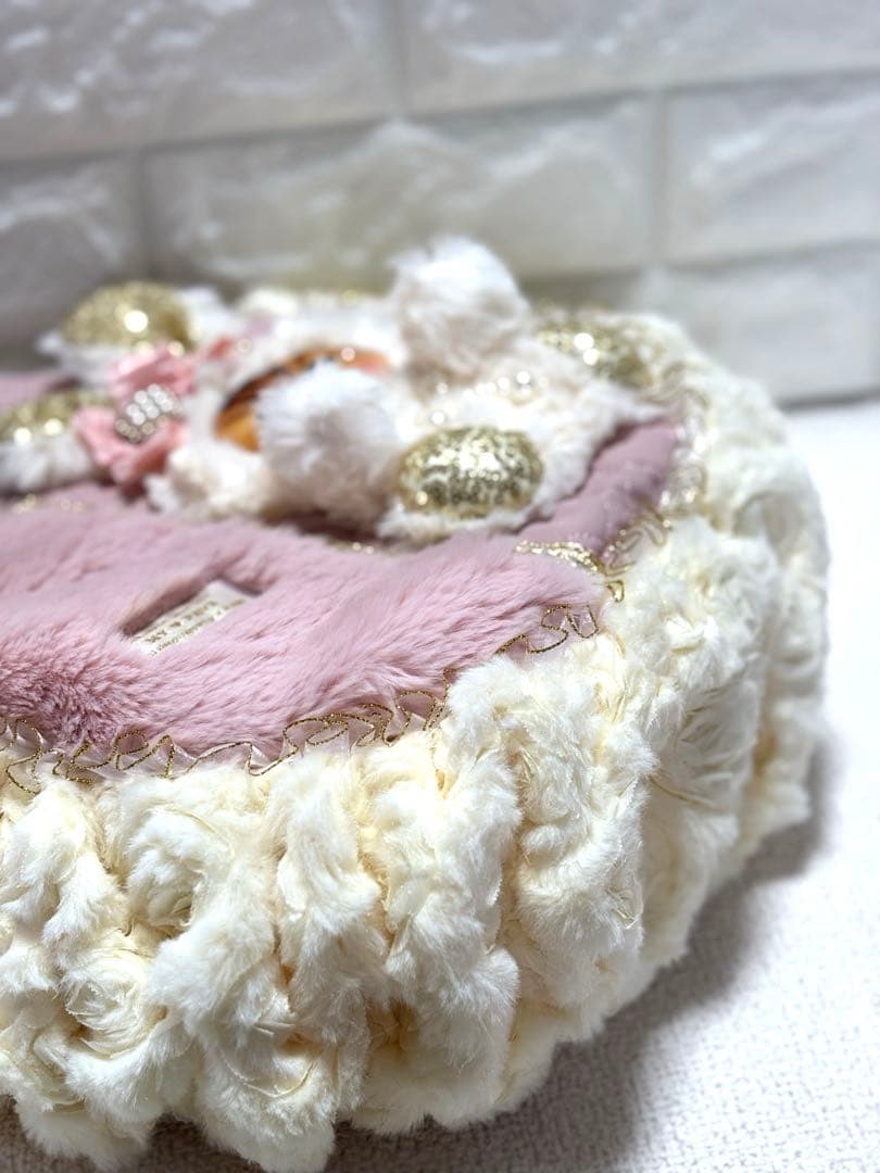 ま*読様 コヤンイサムチョン　ハンドメイド　ファーギャザーバッグ　ピンクうさちゃ
