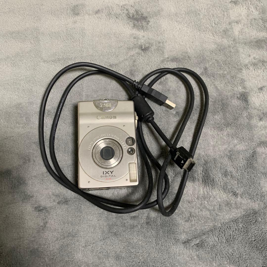 Canon IXY DIGITAL 2.1メガピクセル　ケーブル付き　平成レトロ