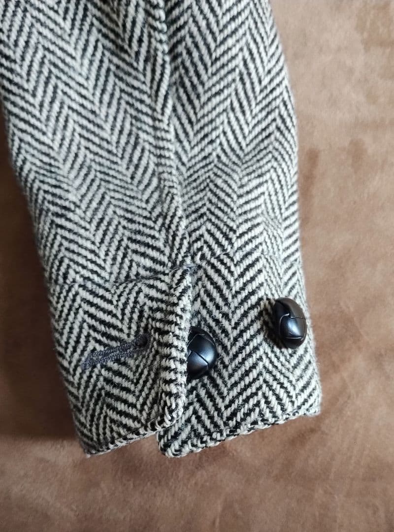 Harris Tweed ＊ TOKITO ウール100％ コート フード付き