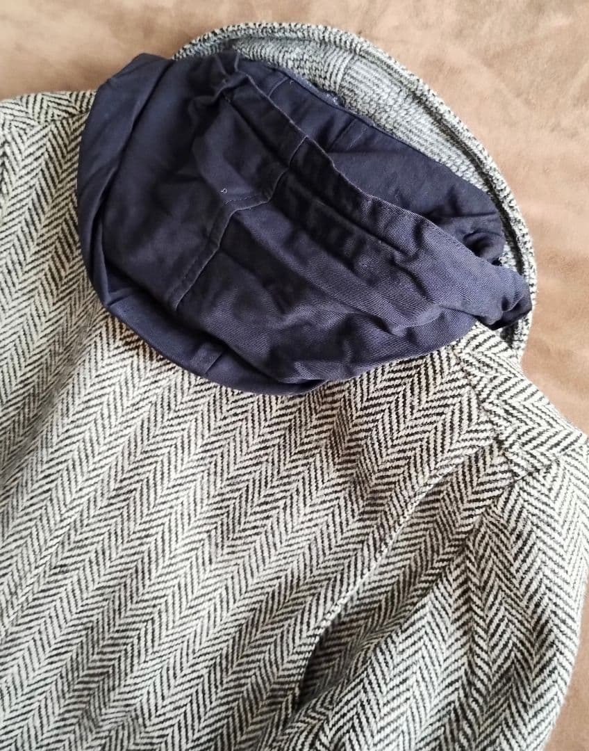 Harris Tweed ＊ TOKITO ウール100％ コート フード付き