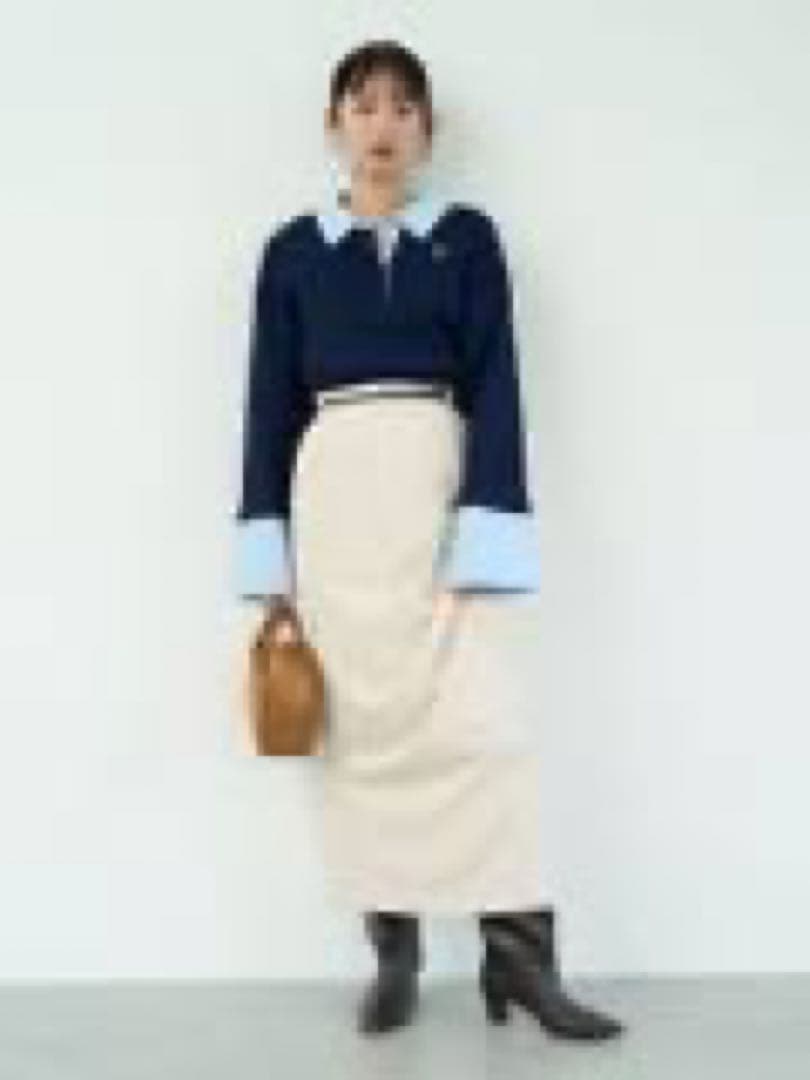 【POLO BCS】コラボシャツカラーカフスニットプルオーバー